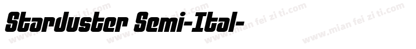 Starduster Semi-Ital字体转换